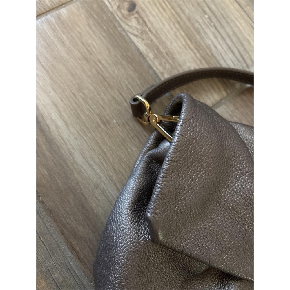 Vintage Prada Vitello Shine Copper Leather Studded Shoulder Bag Italy Gold HW - Picture 3 of 16